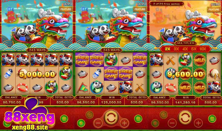 Ảnh trong game nổ hũ Panda Dragon Boat